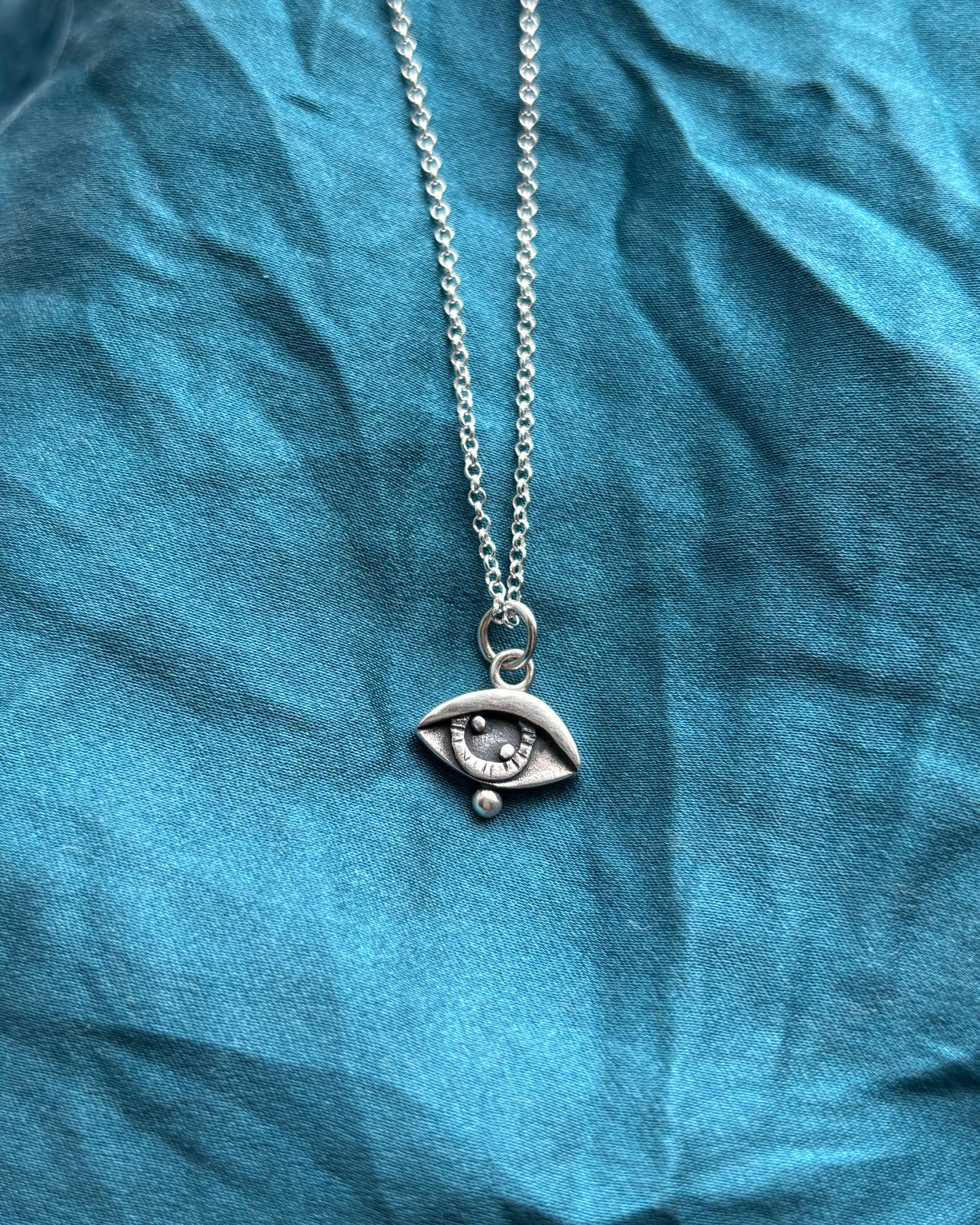Silver Small Eye Pendant
