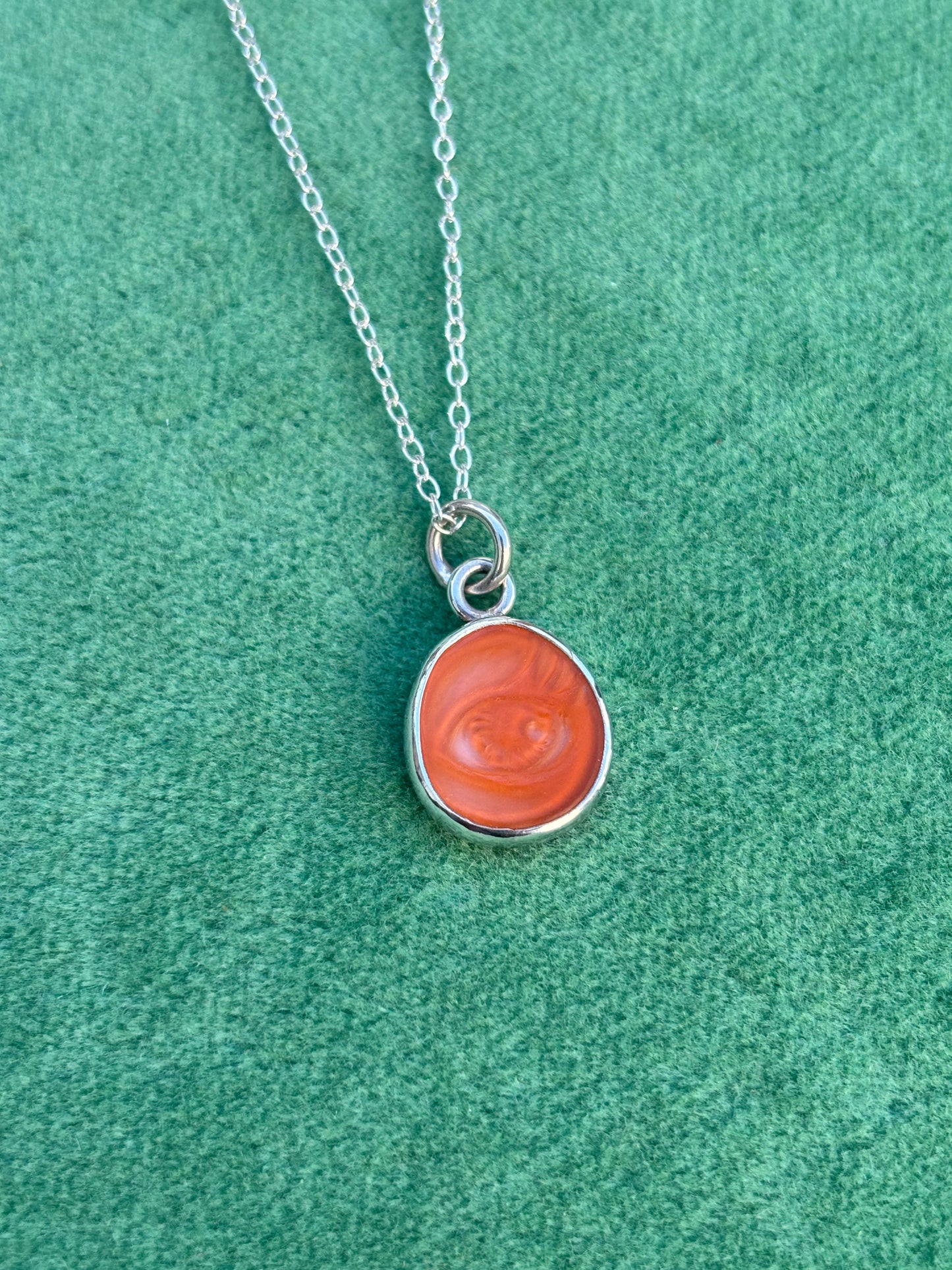 SALE Apricot Eye Pendant