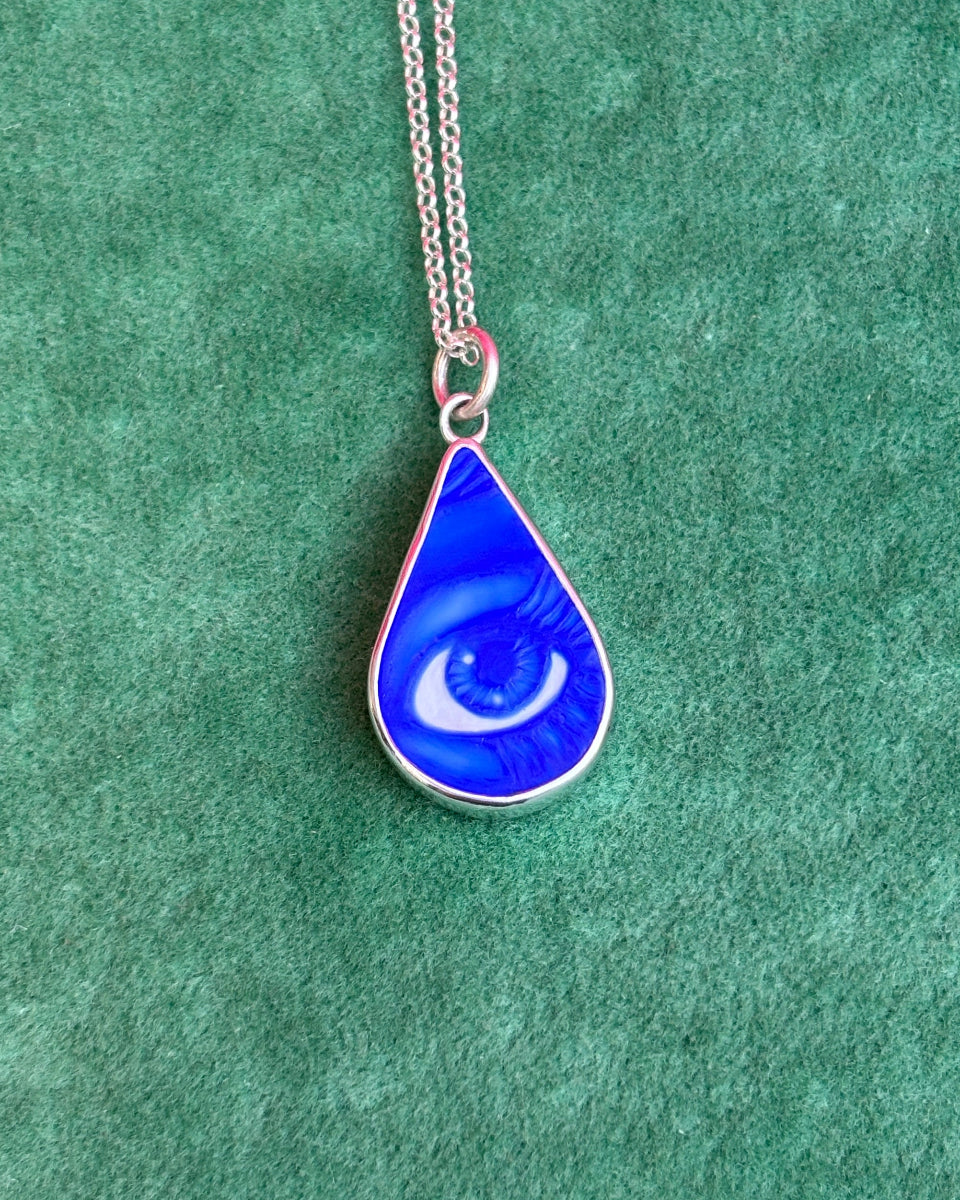 Blue Eye Drop Pendant