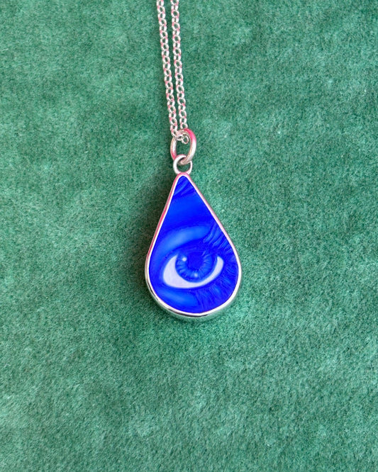 Blue Eye Drop Pendant