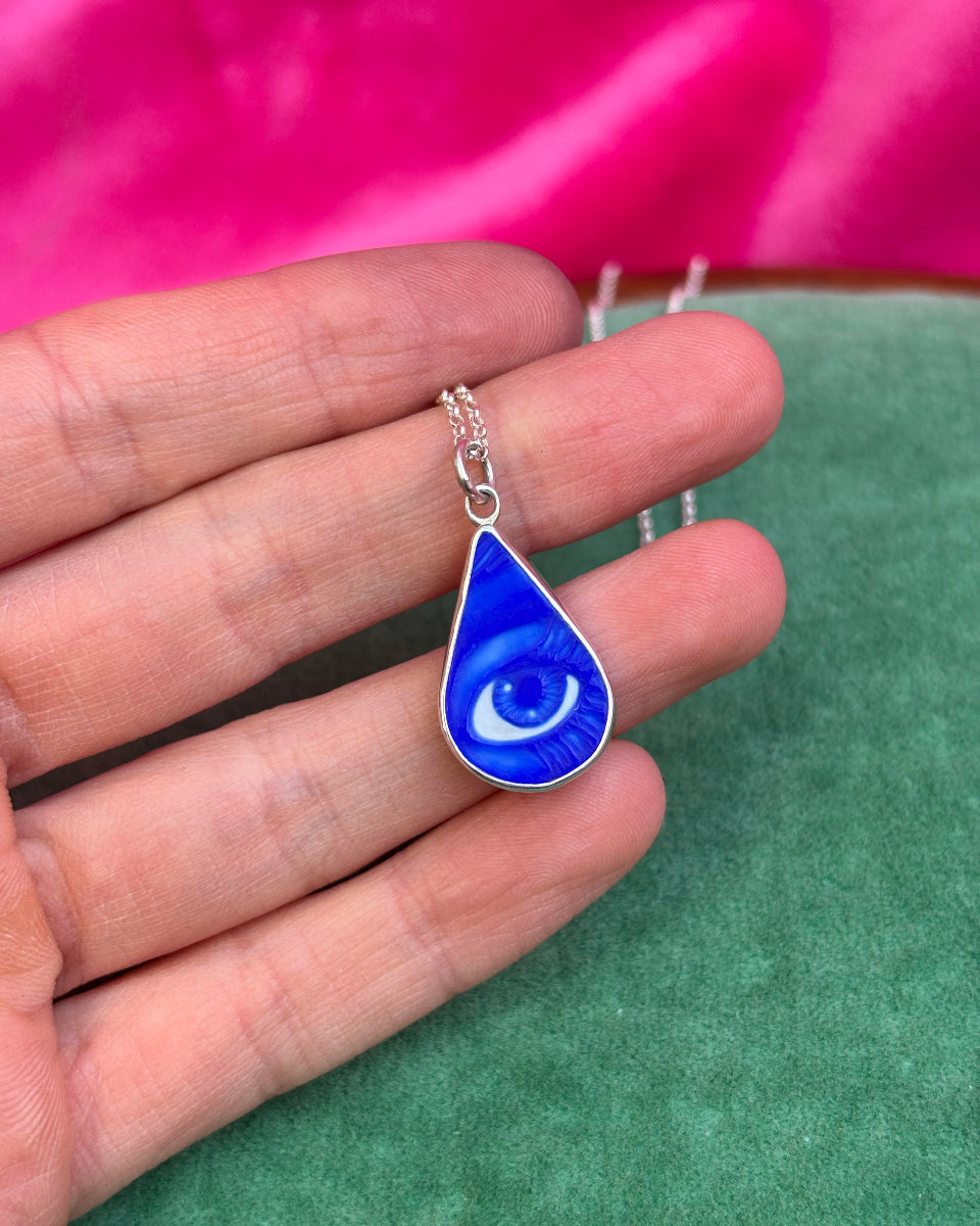 Blue Eye Drop Pendant